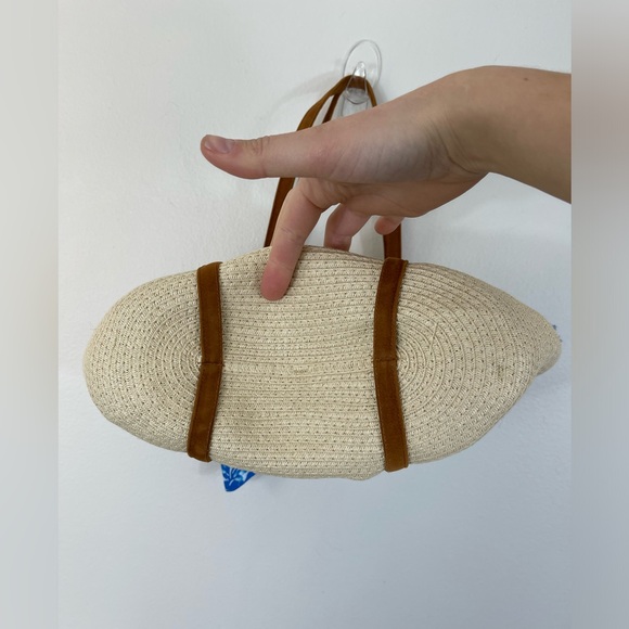 Women’s Beach Tote Bag Basketweave Tropical NEW - Picture 5 of 11